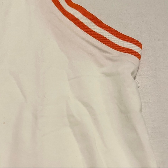 HUNTER for Target Contrast Trim White Orange Tank Top Shirt Women's Size XL - Picture 7 of 16